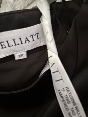 Elliatt Pretty Satin Black Dress